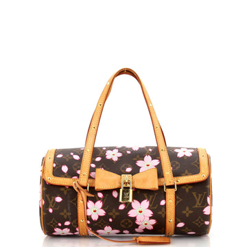 Louis Vuitton Papillon Handbag Limited Edition Cherry Blossom Monogram