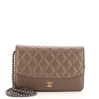 Chanel Gabrielle Wallet on Chain Quilted Aged Calfskin