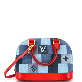 Louis Vuitton Alma Handbag Damier and Monogram Patchwork Denim BB