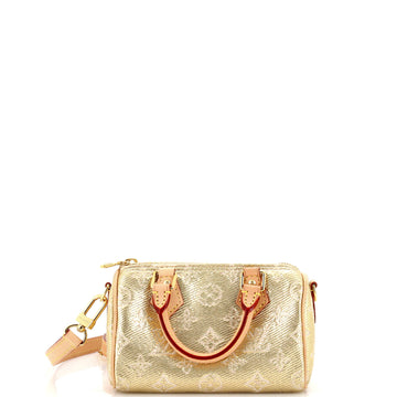 Louis Vuitton Speedy Bandouliere Bag Monoglam Jacquard Canvas Nano