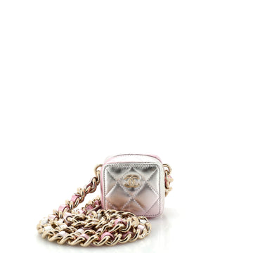Chanel Like A Wallet Clutch With Chain Quilted Gradient Metallic Lambskin Small
