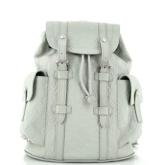 christopher louis vuitton backpack Louis Vuitton Christopher Backpack Monogram Taurillon Leather PM Neutral 27625845