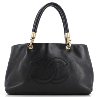 Chanel Vintage Handle CC Tote Caviar Medium
