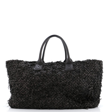 Bottega Veneta Cabat Tote Fringe Net Intrecciato Nappa Large