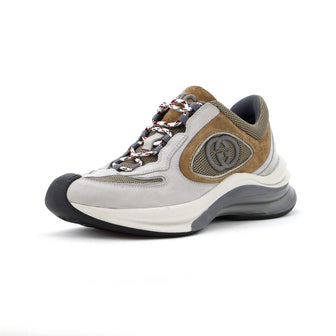 Gucci Women's Run Trainer Sneakers Technical Fabric and Suede