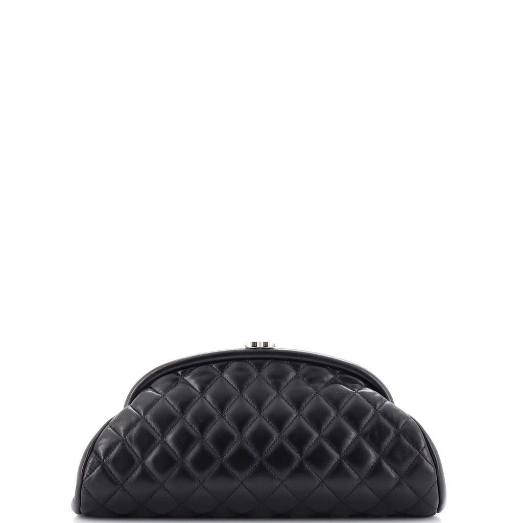 Timeless Clutch Quilted Lambskin / black