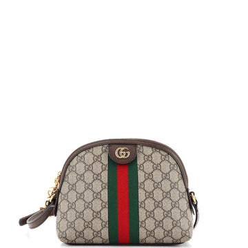 Gucci Ophidia Dome Shoulder Bag GG Coated Canvas Small