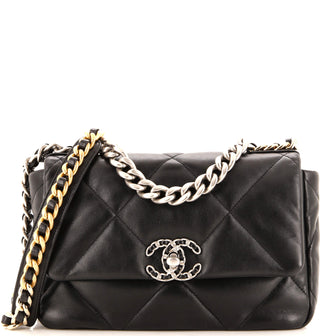 Chanel 19 Flap Bag Quilted Leather Medium