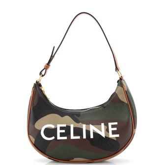 Celine Ava Bag Camouflage Coated Canvas