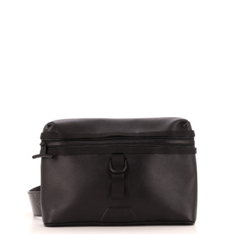 Louis Vuitton Messenger Bag Dark Infinity Leather with Monogram Eclipse Glaze Canvas PM