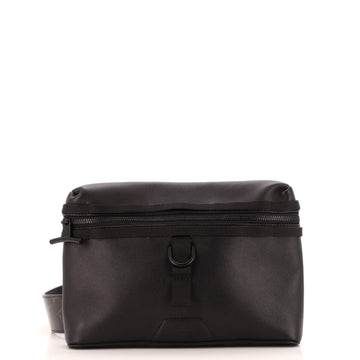 Louis Vuitton Messenger Bag Dark Infinity Leather with Monogram Eclipse Glaze Canvas PM