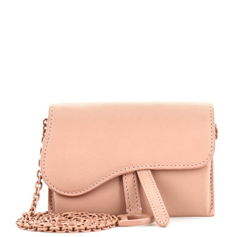 Christian Dior Ultra Matte Saddle Nano Pouch Leather