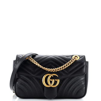 Gucci GG Marmont Flap Bag Matelasse Leather Small