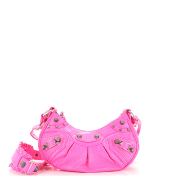 Balenciaga Le Cagole Giant Studs Shoulder Bag Leather XS