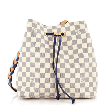 Louis Vuitton NeoNoe Handbag Damier with Braided Detail MM
