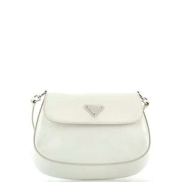 Prada Cleo Flap Shoulder Bag Spazzolato Leather Small