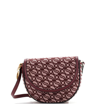 Stella McCartney Frayme Flap Shoulder Bag S-Wave Monogram Canvas Medium