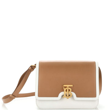 Burberry TB Flap Bag Leather Medium