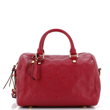 Louis Vuitton Speedy Bandouliere Bag Monogram Empreinte Leather 25