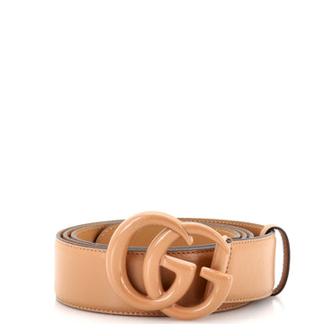 Gucci GG Marmont Monochrome Belt Leather with Enamel Wide