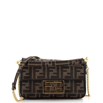 Fendi Baguette NM Bag Zucca Canvas Mini