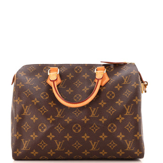 Louis Vuitton Speedy Handbag Monogram Canvas 30