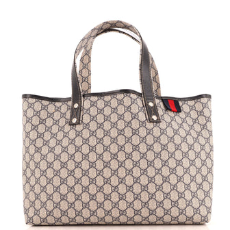Gucci Web Loop Tote GG Coated Canvas Medium