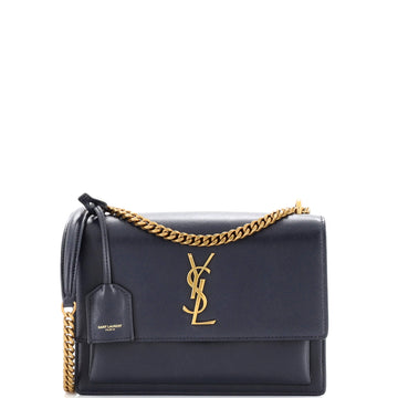 Saint Laurent Sunset Crossbody Bag Leather Medium