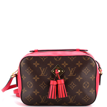 Louis Vuitton Saintonge Handbag Monogram Canvas with Leather