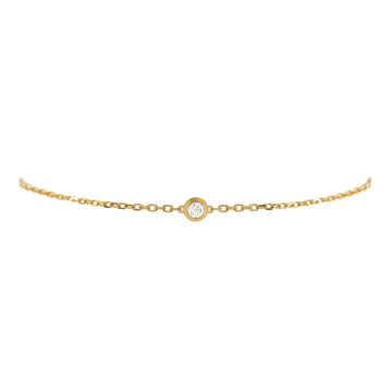 Cartier D'Amour Bracelet 18K Yellow Gold and Diamond Small