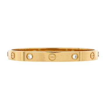 Cartier Love 4 Diamond Bracelet 18K Yellow Gold with Diamonds