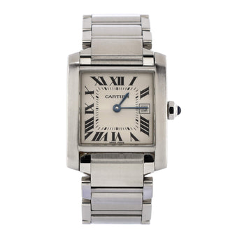 Cartier Tank Francaise Quartz Watch Stainless Steel 25