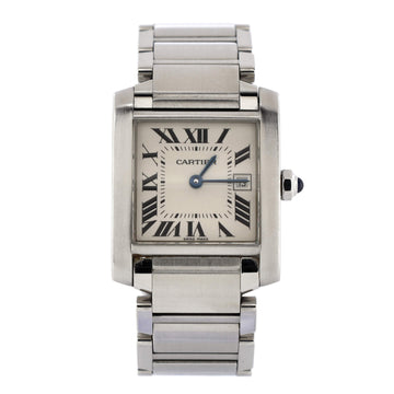 Cartier Tank Francaise Quartz Watch Stainless Steel 25