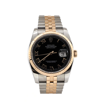 Rolex Oyster Perpetual Datejust Automatic Watch Stainless Steel and Rose Gold 36