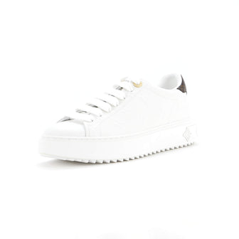 Louis Vuitton Women's Time Out Sneakers Monogram Embossed Leather