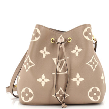 Louis Vuitton NeoNoe Handbag Bicolor Monogram Empreinte Giant MM