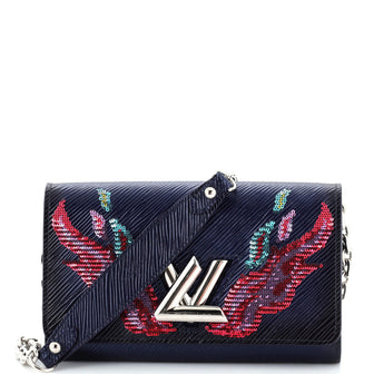 Louis Vuitton Twist Chain Wallet Epi Leather with Sequins
