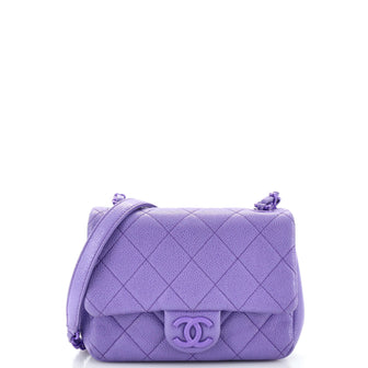 Chanel Incognito Square Flap Bag Quilted Caviar Mini