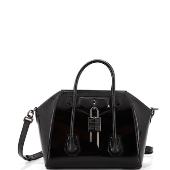 Givenchy Antigona Lock Bag Patent Mini
