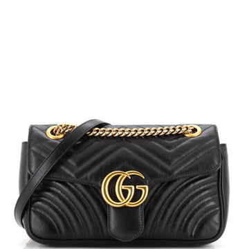 Gucci GG Marmont Flap Bag Matelasse Leather Small