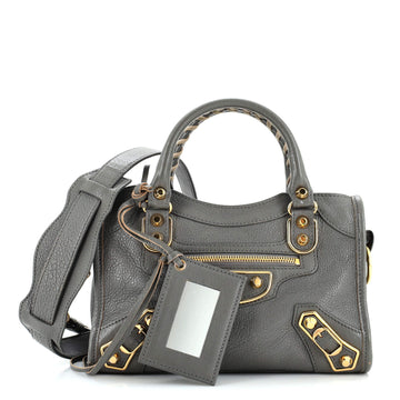 Balenciaga City Classic Metallic Edge Bag Leather Mini