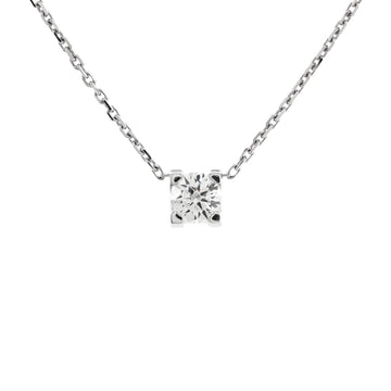 Cartier C de Cartier Necklace 18K White Gold and Diamond 0.28-0.35CT