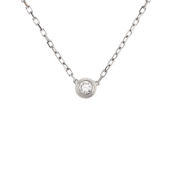 Cartier Cartier D'Amour Pendant Necklace 18K White Gold with Diamond Small