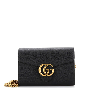 Gucci GG Marmont Chain Wallet (Outlet) Leather Mini