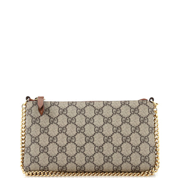 Gucci Chain Wristlet Wallet (Outlet) GG Coated Canvas