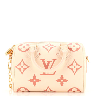 Louis Vuitton Speedy Bandouliere Bag Bicolor Monogram Empreinte Giant 20