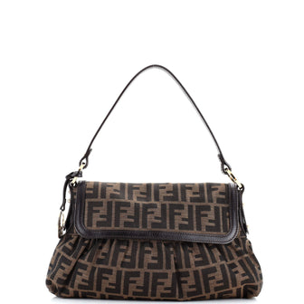 Fendi Chef Flap Bag Zucca Canvas Small