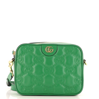 Gucci Zip Camera Bag GG Matelasse Leather Small