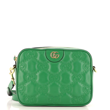 Gucci Zip Camera Bag GG Matelasse Leather Small