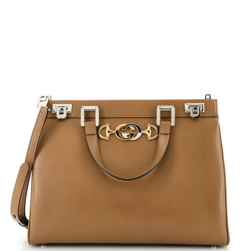 Gucci Zumi Top Handle Bag Leather Medium